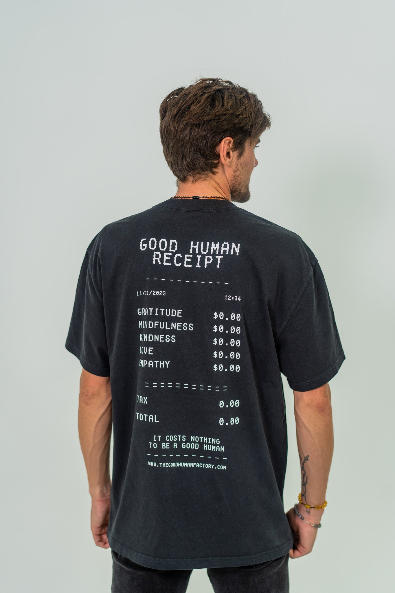 Men's Receipt Tee - The Good Human Factory