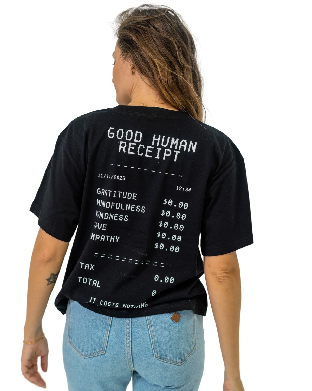 Women's Receipt Tee - The Good Human Factory
