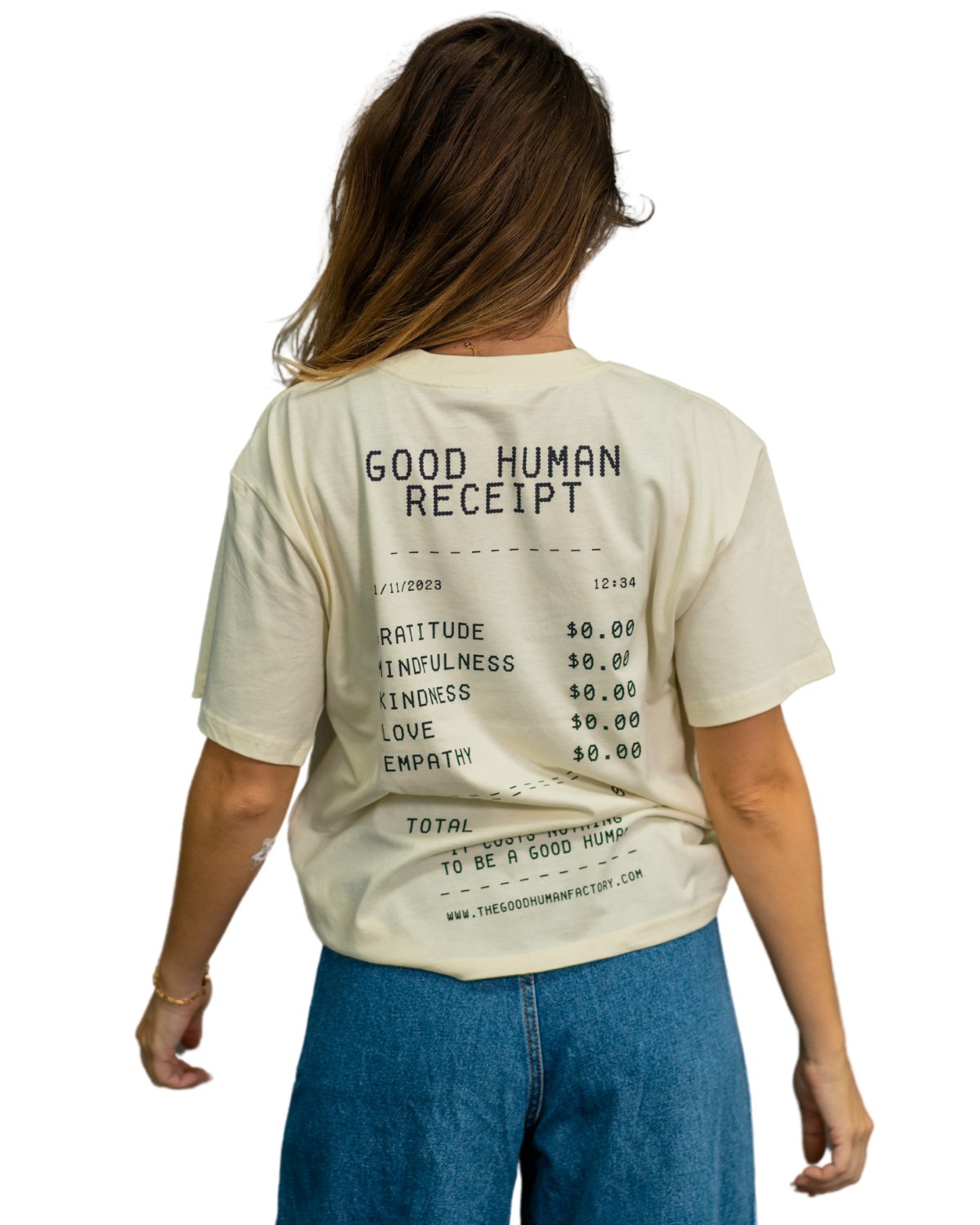 Women's Receipt Tee - The Good Human Factory