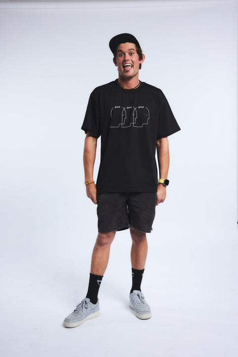 Men's Three Heads Tee - The Good Human Factory