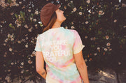 Women's Limited Edition Tie Dye Gratitude Tee - The Good Human Factory