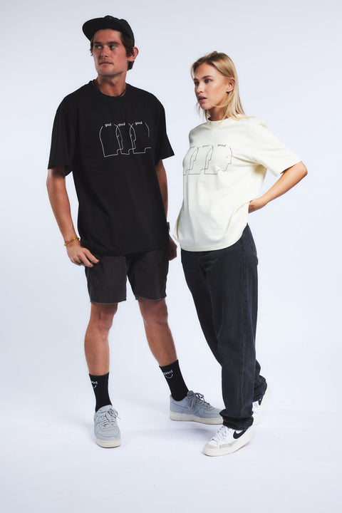 Women's Three Heads Tee - The Good Human Factory